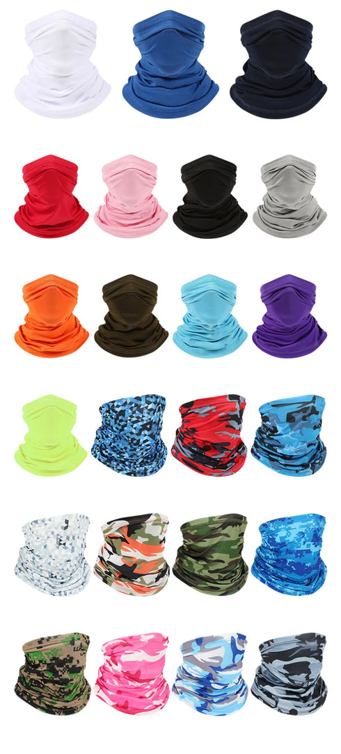 Outdoor Ice Silk Sun Protection Bib Motorcycle Neck Cover